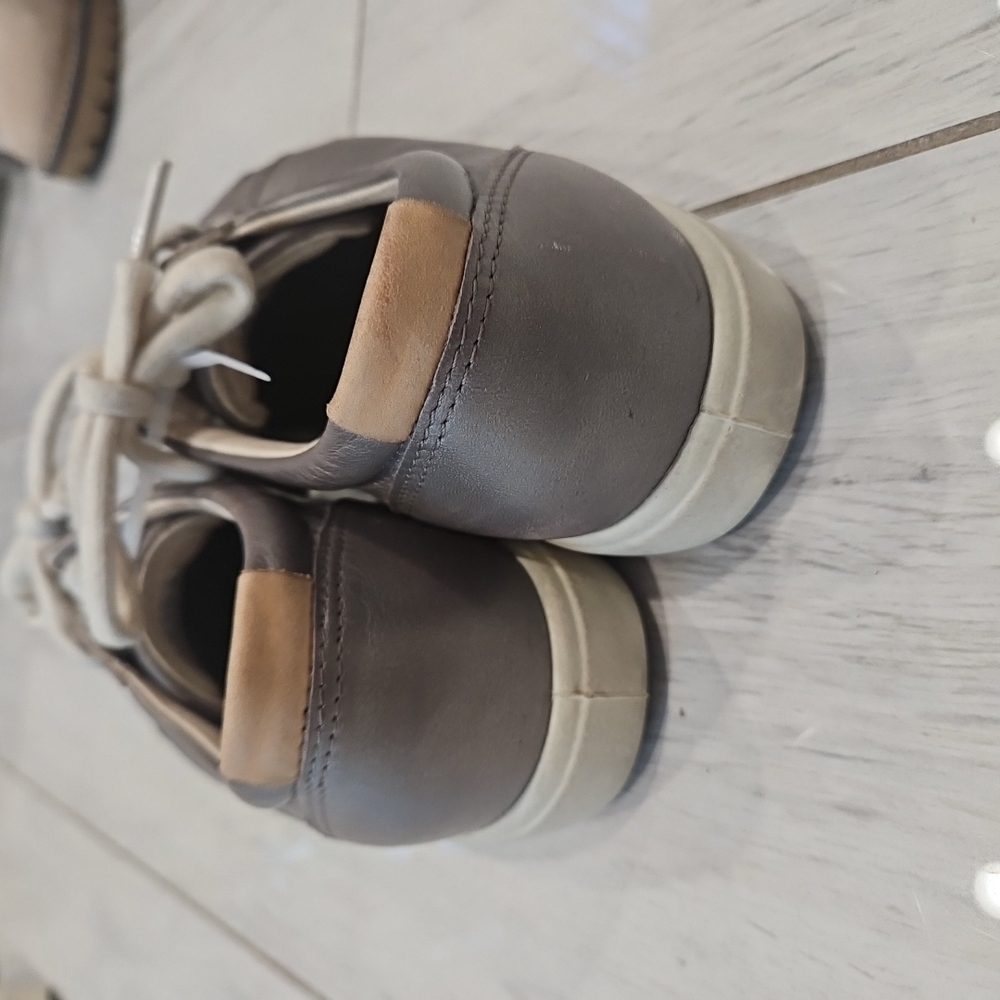 Ecco Gray Sneakers Comfortable Stylish Footwear View 2